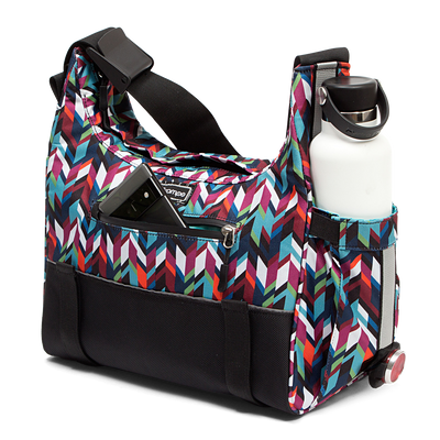 Chelsea Trunk Bag in Chevron | Po Campo color:chevron;