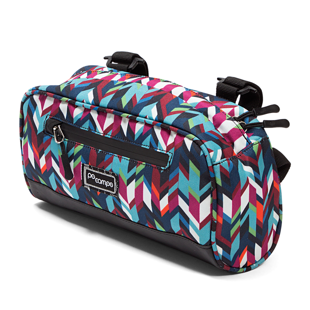 Domino Handlebar Bag in Chevron | Po Campo color:chevron;