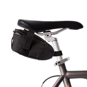 Hudson Saddle Pack Black Ripstop bike | Po Campo color:black ripstop;