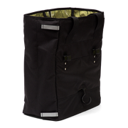 Orchard Grocery Pannier in black ripstop back view - Po Campo color:black ripstop;