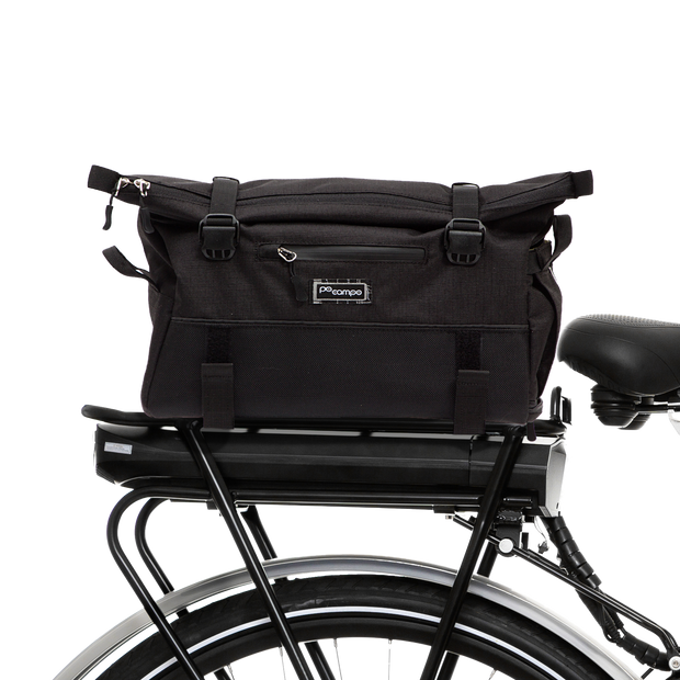 Vernon Bike Trunk Bag - Po Campo color:black ripstop;