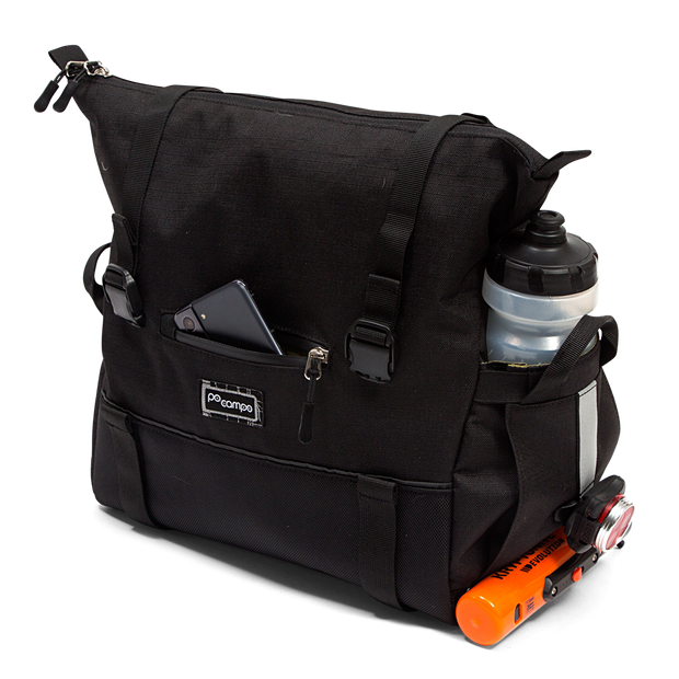 Vernon Bike Trunk Bag - Po Campo color:black ripstop;