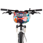 Po Campo Whoosh Fabric Basket in Aquatic on Bike | color:aquatic;