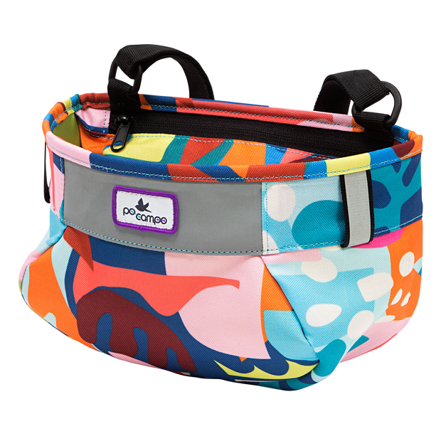 Po Campo Whoosh Fabric Basket in Aquatic | color:aquatic;